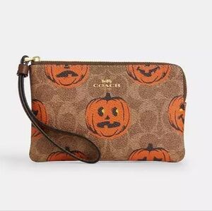 *NWT* COACH Halloween Pumpkin Wristlet, Pumpkin Wristlet By Coach